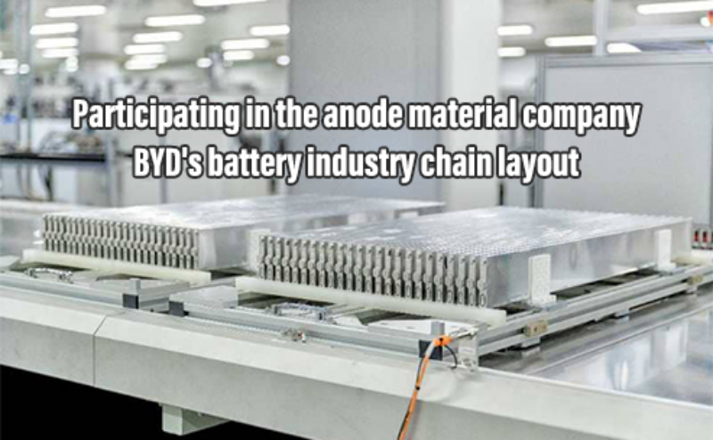 Participating in the anode material company-BYD's layout in the battery industry chain