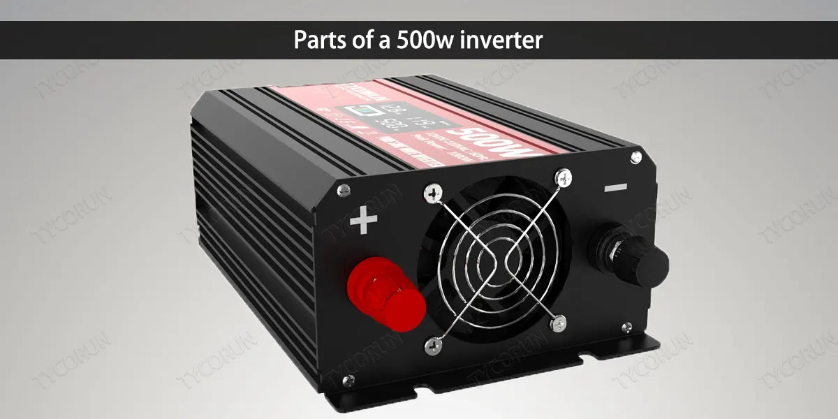 Parts of a 500w inverter