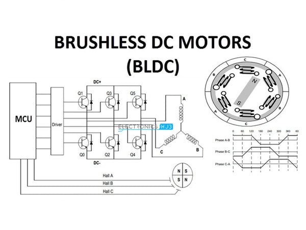 Permanent magnet brushless DC motor