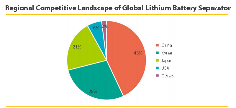 Regional Competitive Landscape of Global Lithium Battery Separator