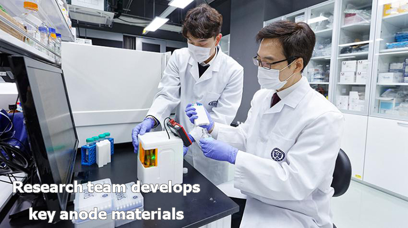 Research team develops key anode materials