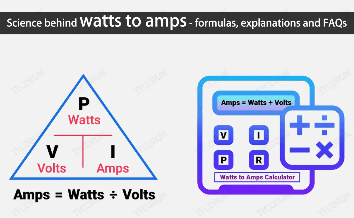 Science behind watts to amps