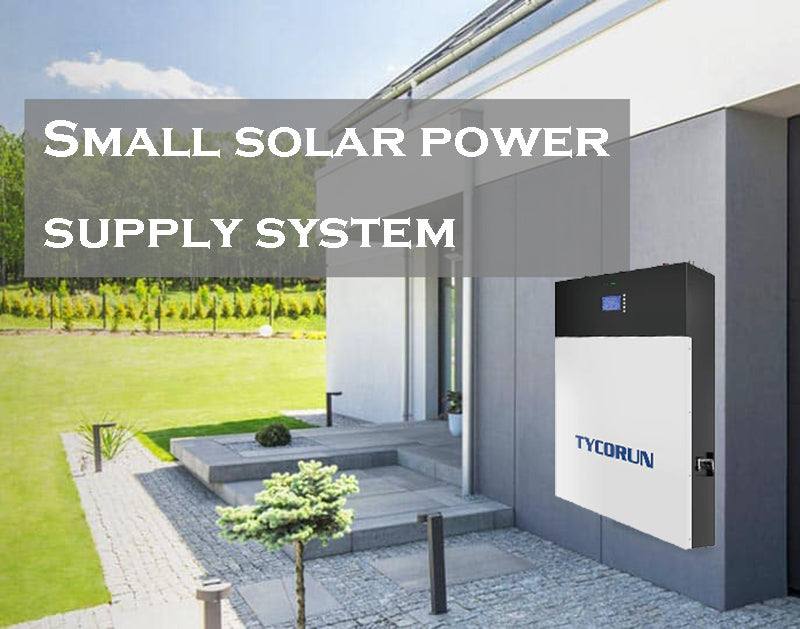 Small solar power supply system