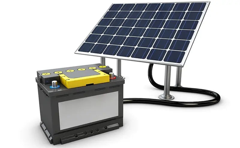 Solar panels and Battery