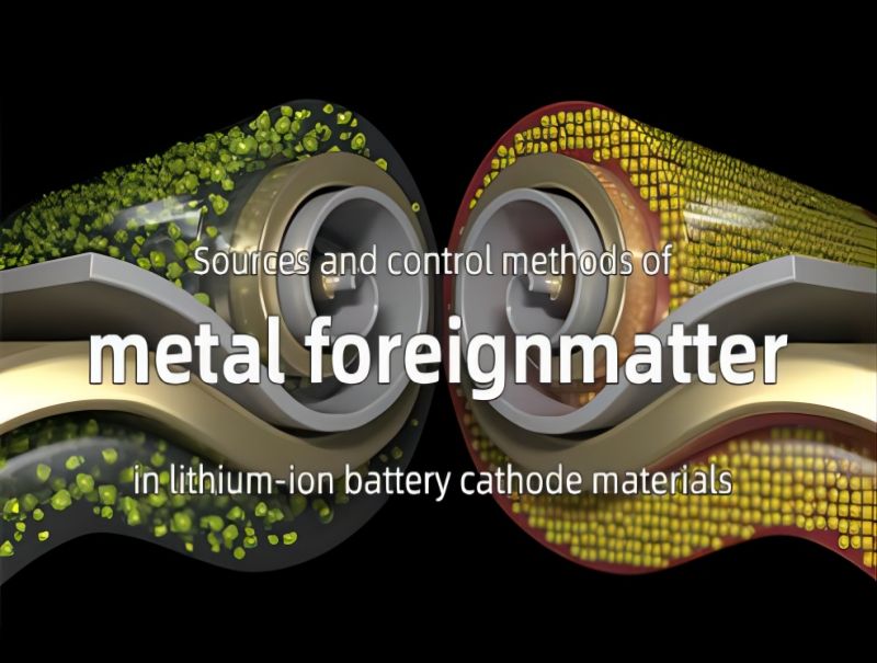 Sources and control methods of metal foreign matter in lithium-ion battery cathode material