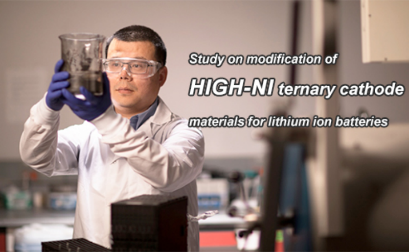 Study on modification of high-Ni ternary cathode material