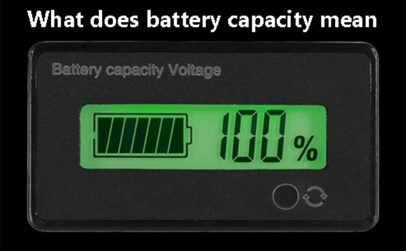 The battery capacity means