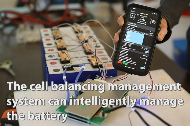The cell balancing management system can intelligently manage the battery