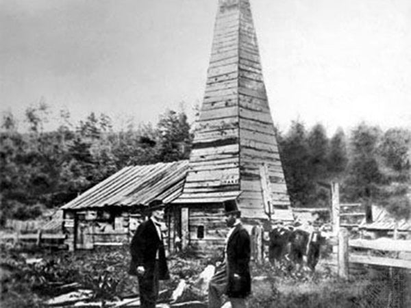 The first commercial oil well in the United States
