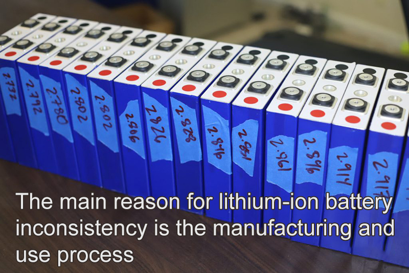 The main reason for lithium-ion battery inconsistency is the manufacturing and use process