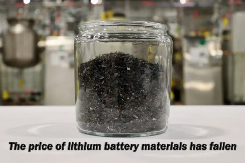 The price of lithium battery materials has fallen
