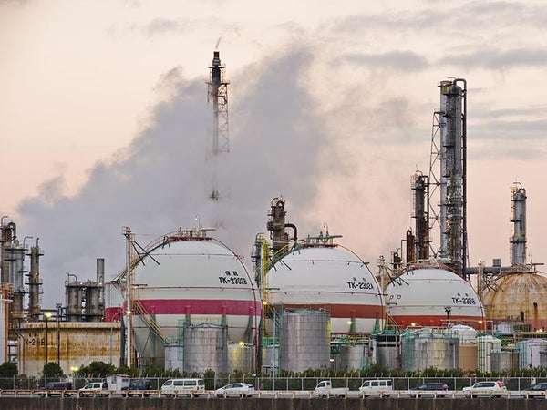 The refinery in Yokkaichi