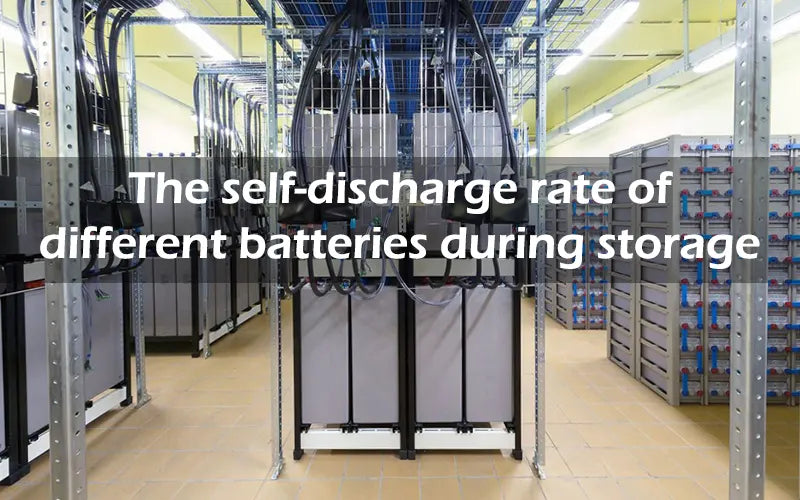 The self-discharge rate of different batteries during storage