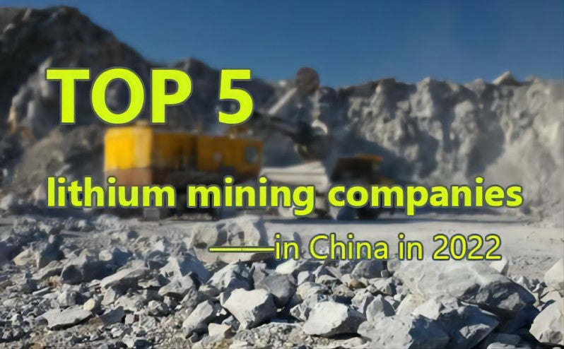 Top 5 lithium mining companies in China in 2022 .