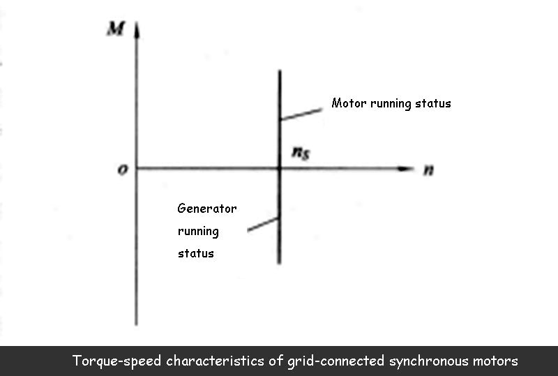 Torque-speed characteristics of grid-connected synchronous motors