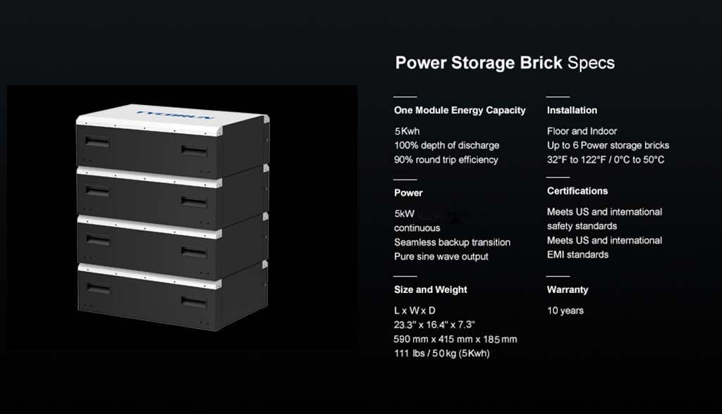 Tycorun_5KWh_New_LiFePO4_Battery_Brick_Specification_Details