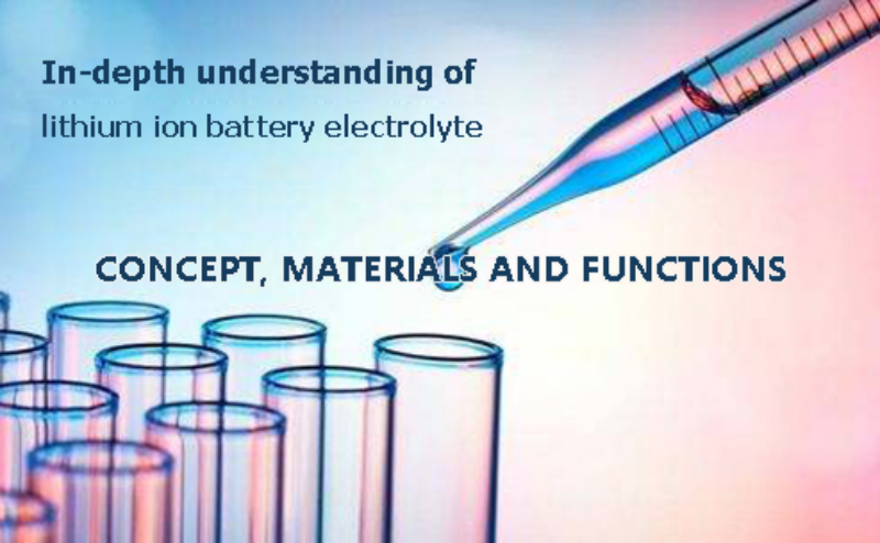 Understanding of lithium ion battery electrolyte-concept, materials