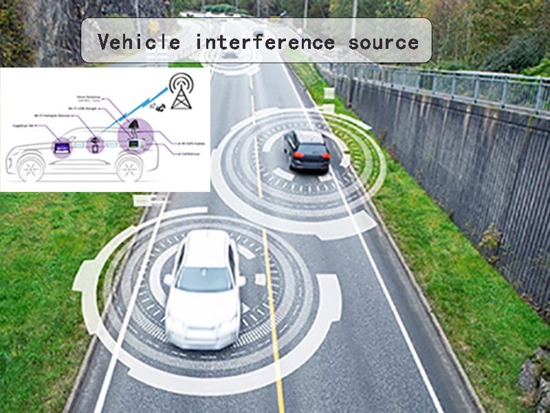 What are the main sources of onboard interference in electric vehicles?