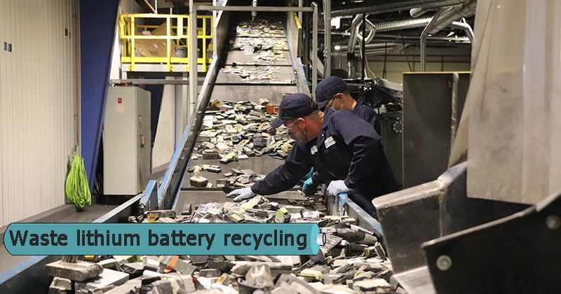 Waste lithium battery recycling