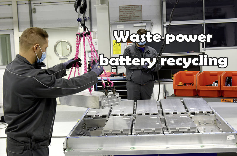 Waste power battery recycling