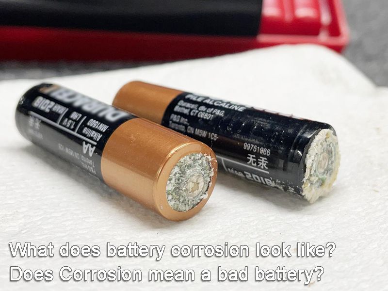 What does battery corrosion look like Does Corrosion mean a bad battery