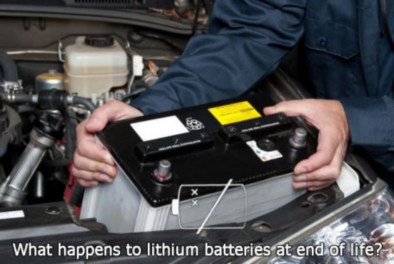 What happens to lithium batteries at end of life