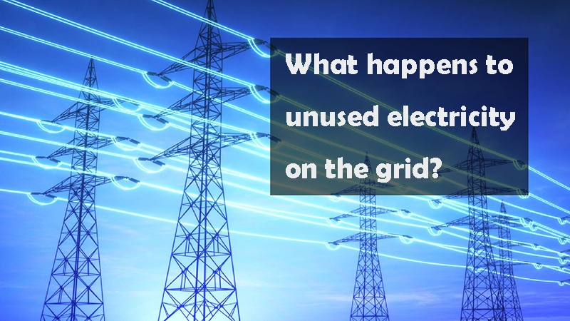 What happens to unused electricity on the grid