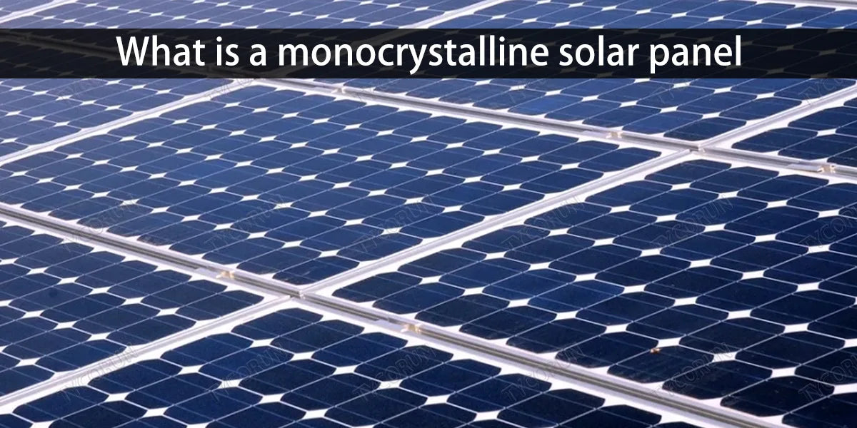 What is a monocrystalline solar panel