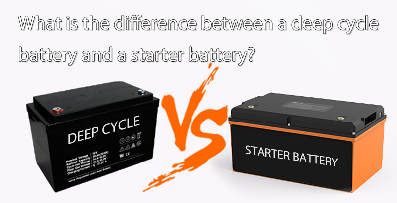 What is the difference between a deep cycle battery and a starter battery