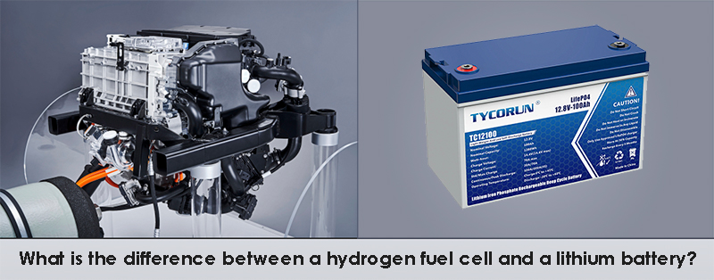 What is the difference between a hydrogen fuel cell and a lithium battery