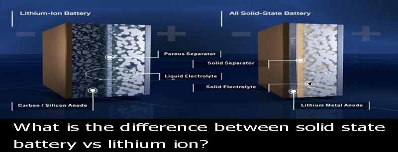 What is the difference between solid state battery vs lithium ion