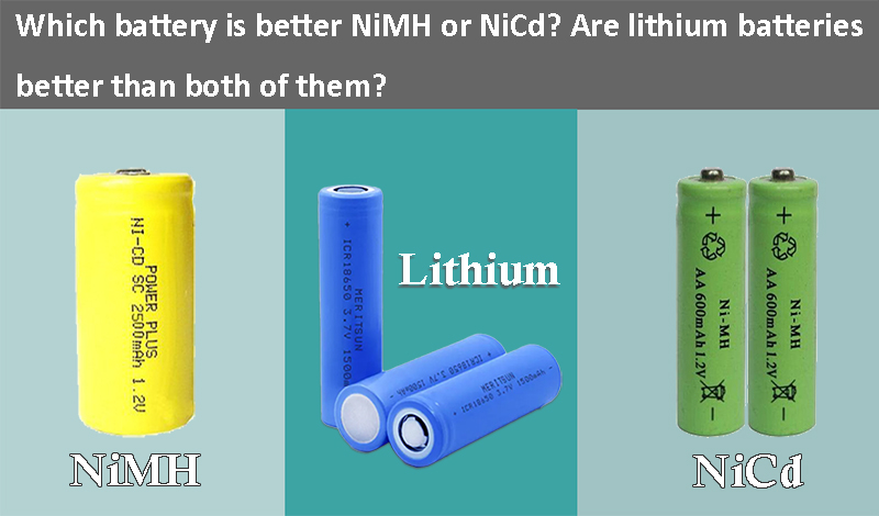 Which battery is better NiMH or NiCd Are lithium batteries better than both of them