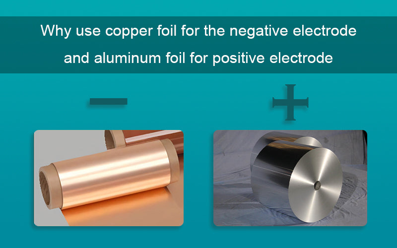 Why use copper foil for the negative electrode and aluminum foil for positive electrode