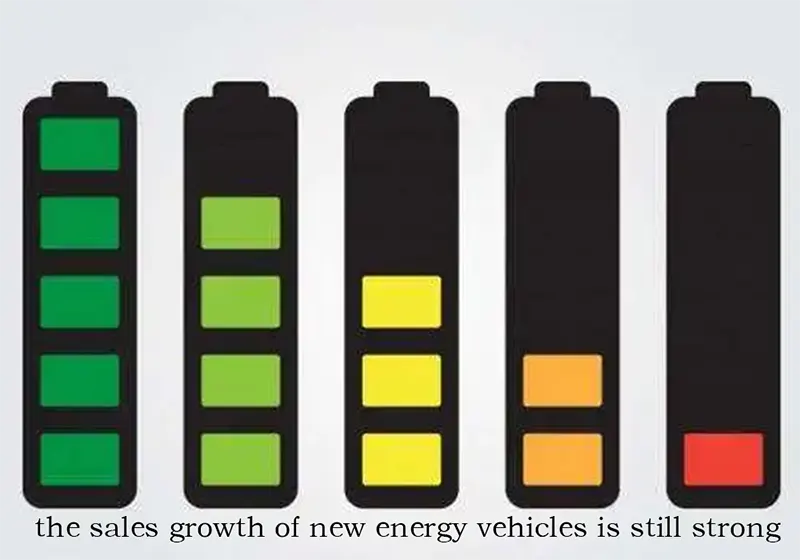 the sales growth of new energy vehicles is still strong