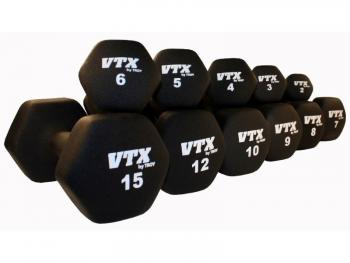 TROY VTX 43 Pair Neoprene Dumbbell Set with Rack