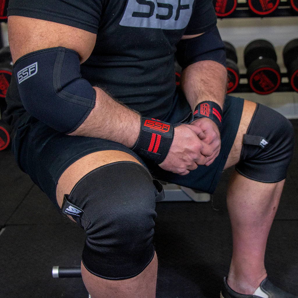 Serious Steel Fitness Knee Sleeves (Heavy Pull Tab / Easy on and off)