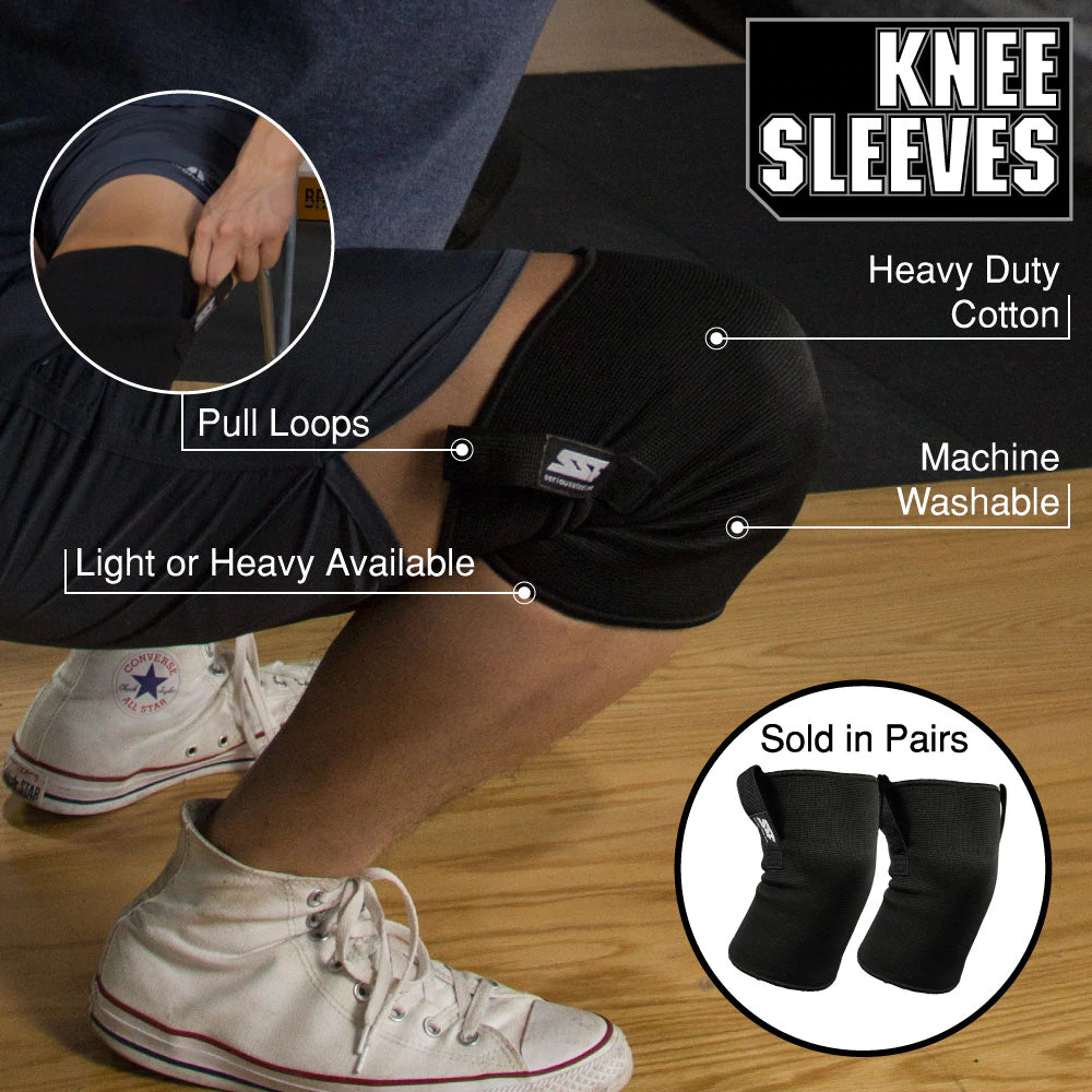 Serious Steel Fitness Knee Sleeves (Heavy Pull Tab / Easy on and off)