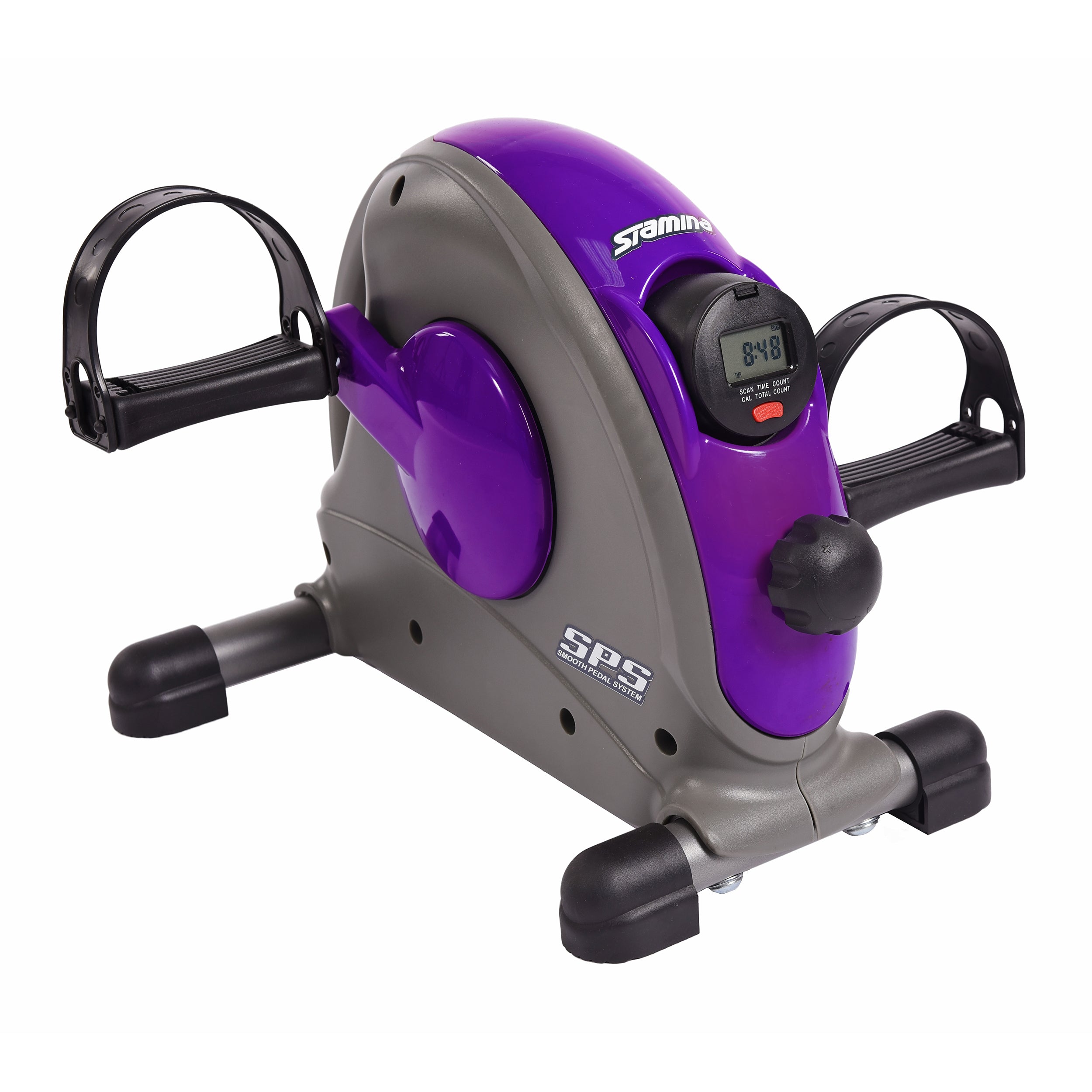 Stamina Mini Exercise Bike with Smooth Pedal System / Purple