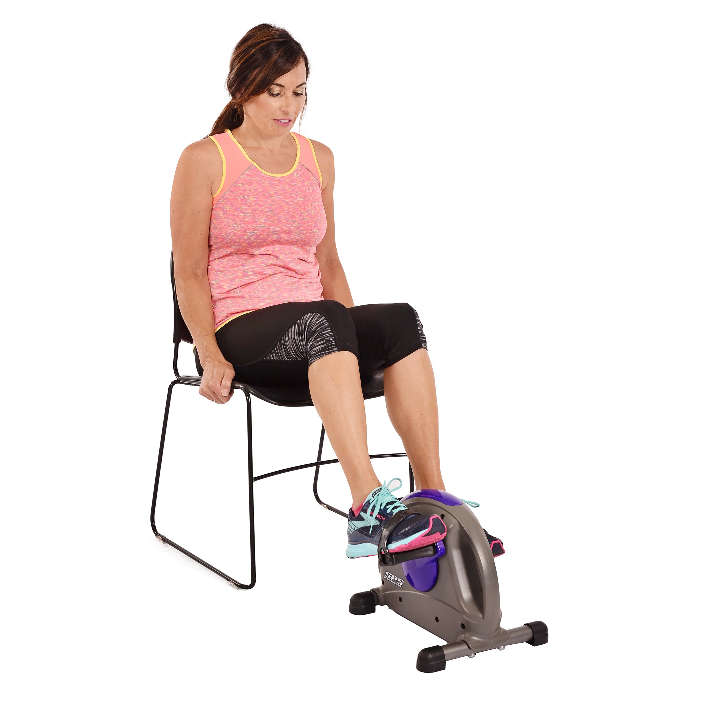 Stamina Mini Exercise Bike with Smooth Pedal System / Purple