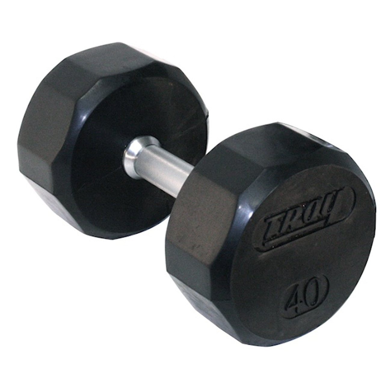 Troy 12-Sided Rubber Encased Dumbbell 55-100 lbs Set