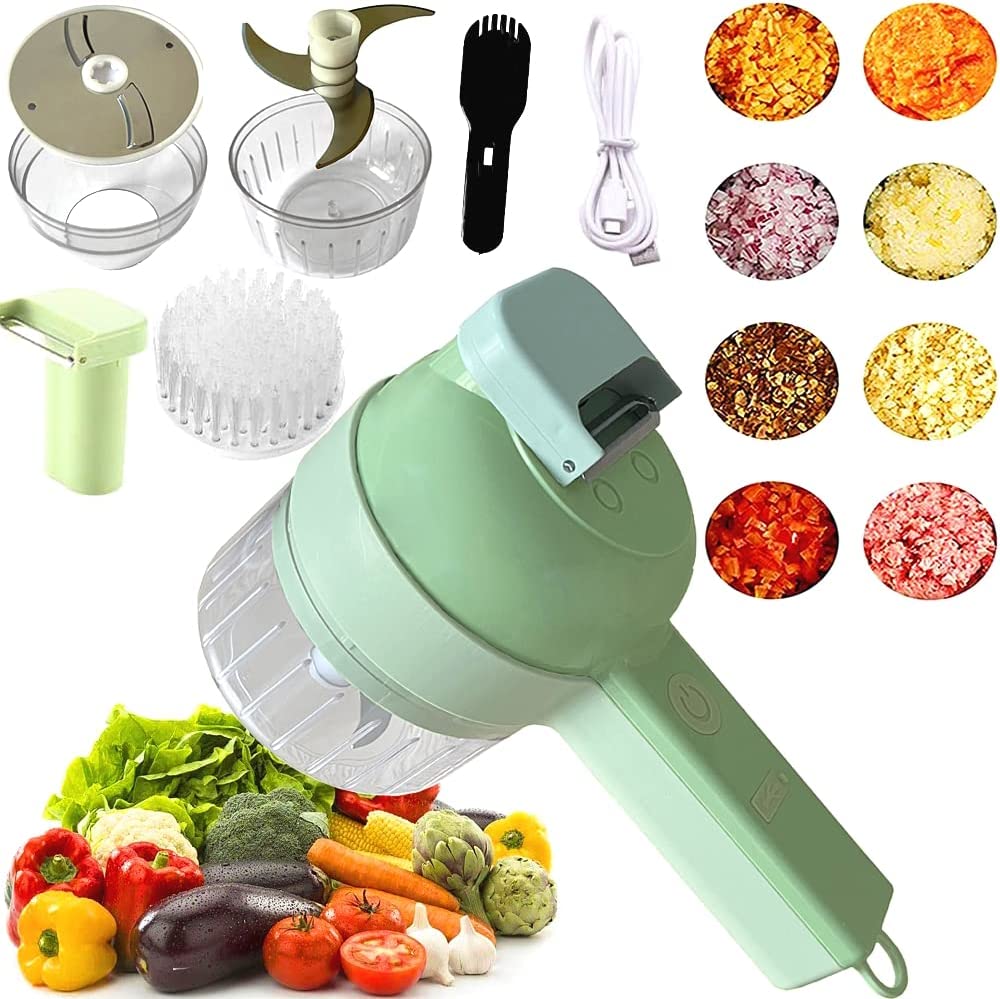 Slicier - 4 in 1 Portable Electric Vegetable Cutter Set