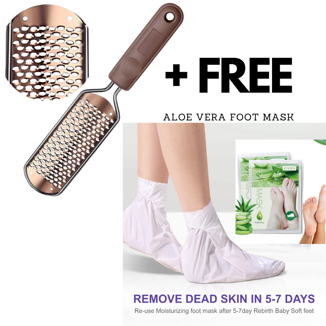 Foot File Pedicure + Aloe Vera Foot Mask