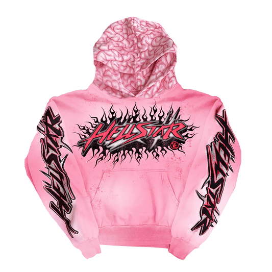 Hellstar Brainwashed Hoodie with Brain Pink - Sneakersbe Sneakers Sale Online