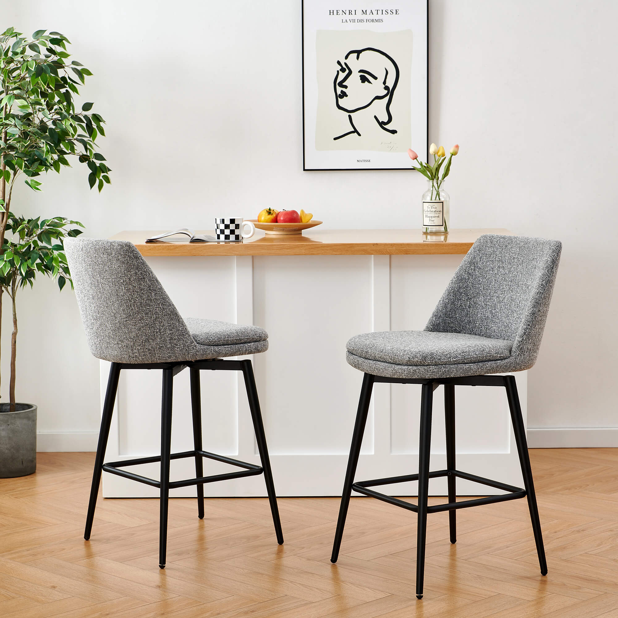 Eli Swivel Counter Stool