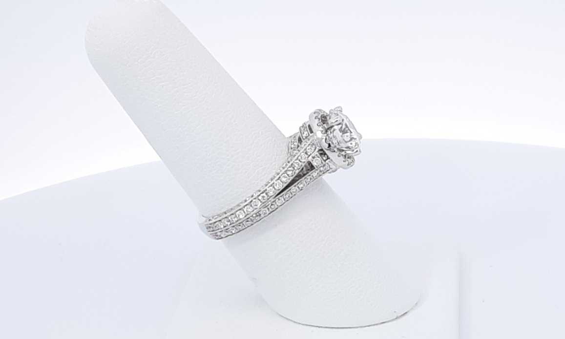 14k White Gold Lab Grown Diamond Engagement Ring Size 6.75 Ebecrdu 144010020956