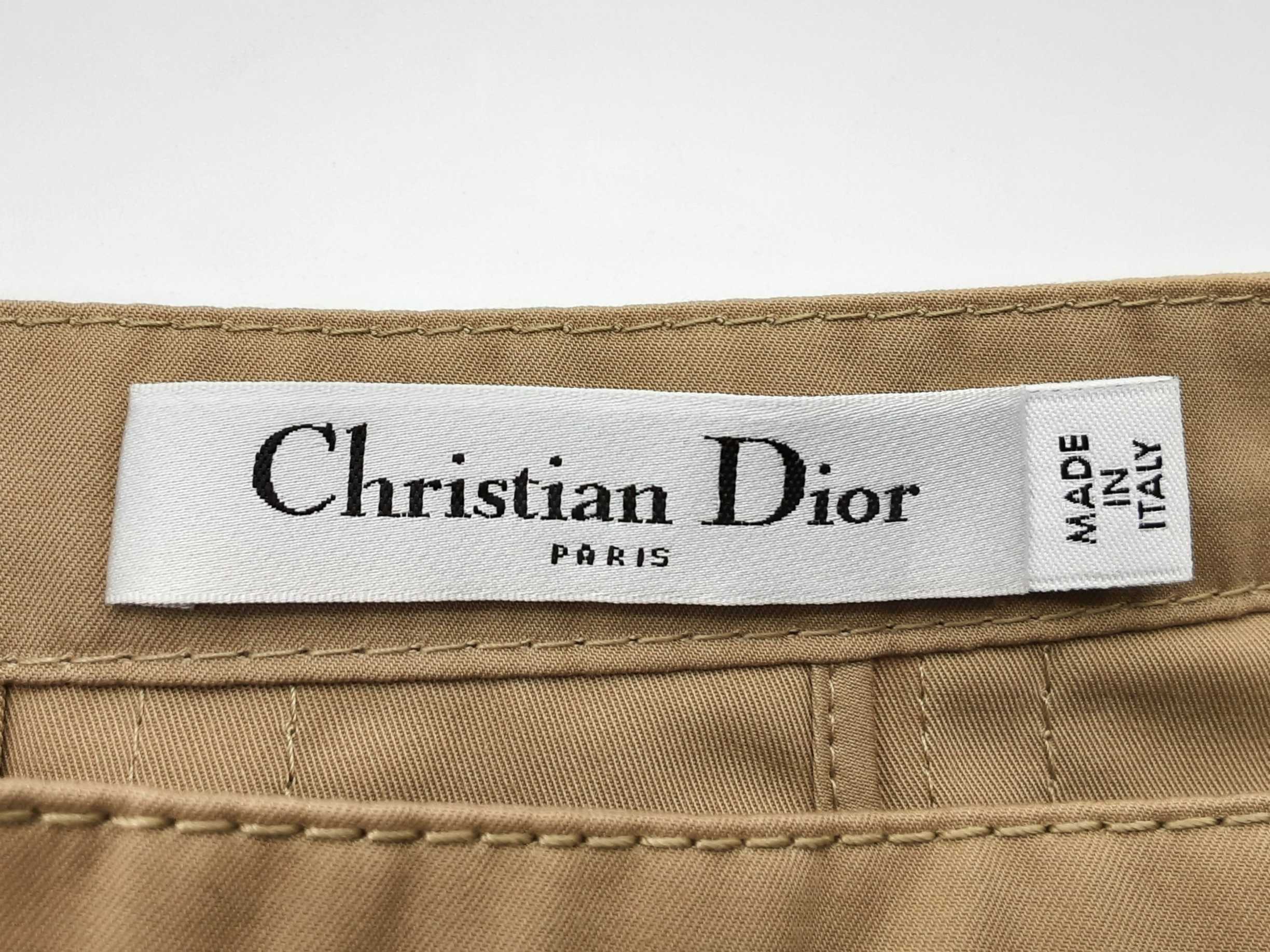 Christian Dior Tan Pleated Skirt Doorxde 144010015235