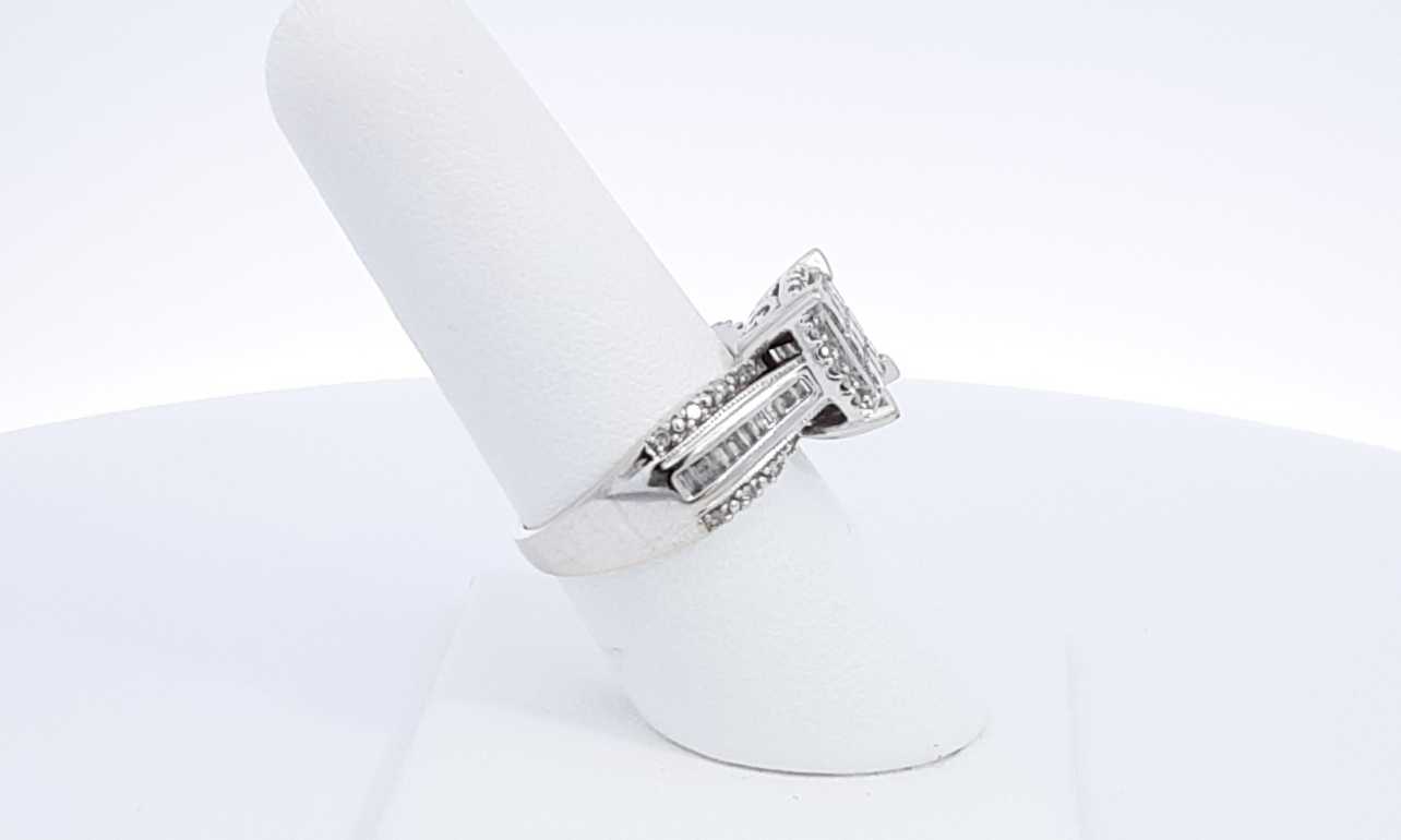 10k White Gold Diamond Engagement Ring Size 7, 6.5 Grams Ebwxzdu 144030003932