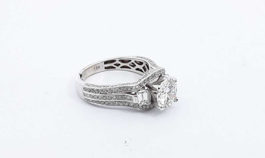 14k White Gold Diamond Engagement Ring Size 4.75 Ebplxzdu 144010002353
