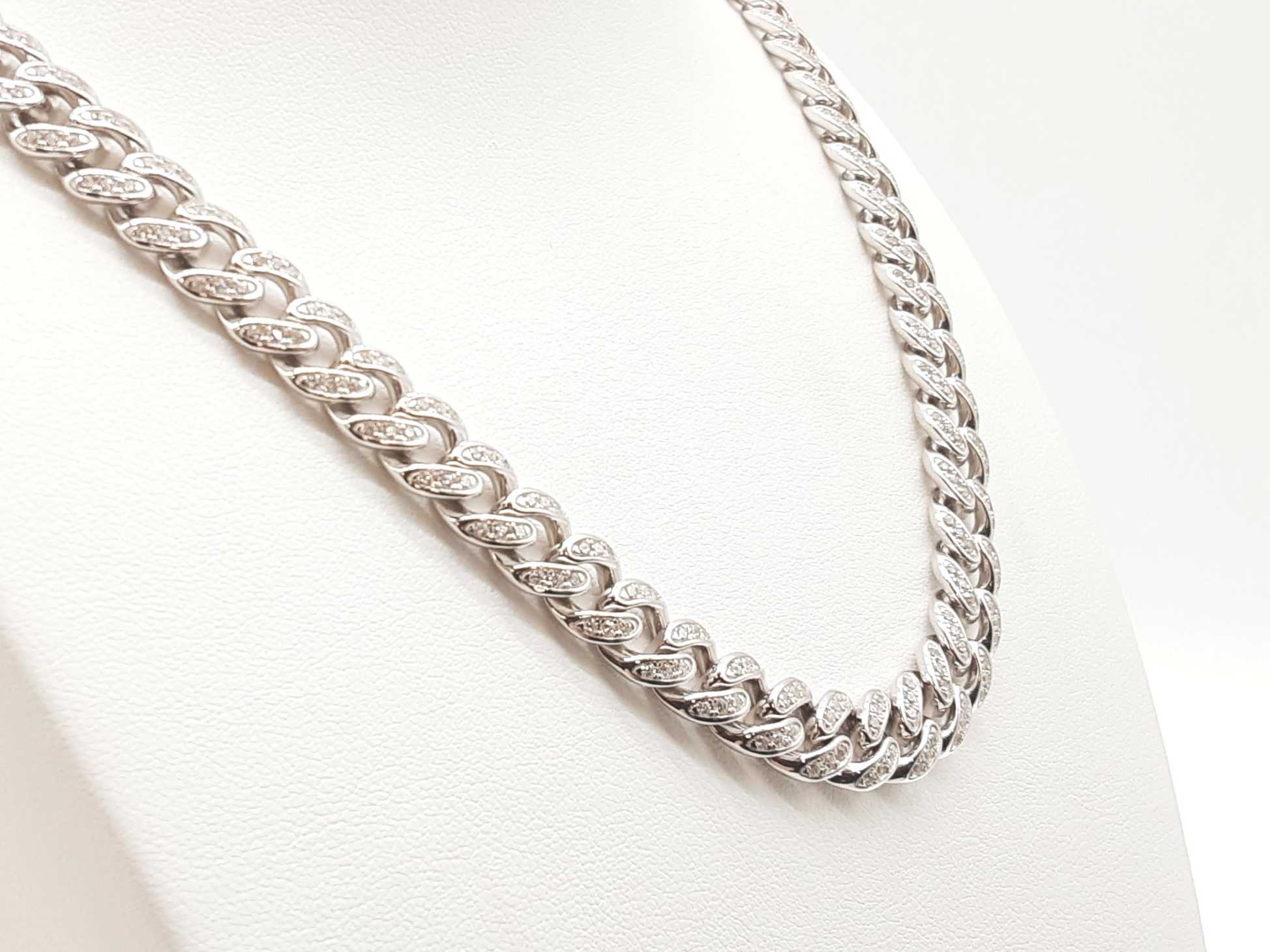 Sterling Silver Cz Cuban Link Chain 70.7 Grams 22 Inch Lhlcrde 144020014486