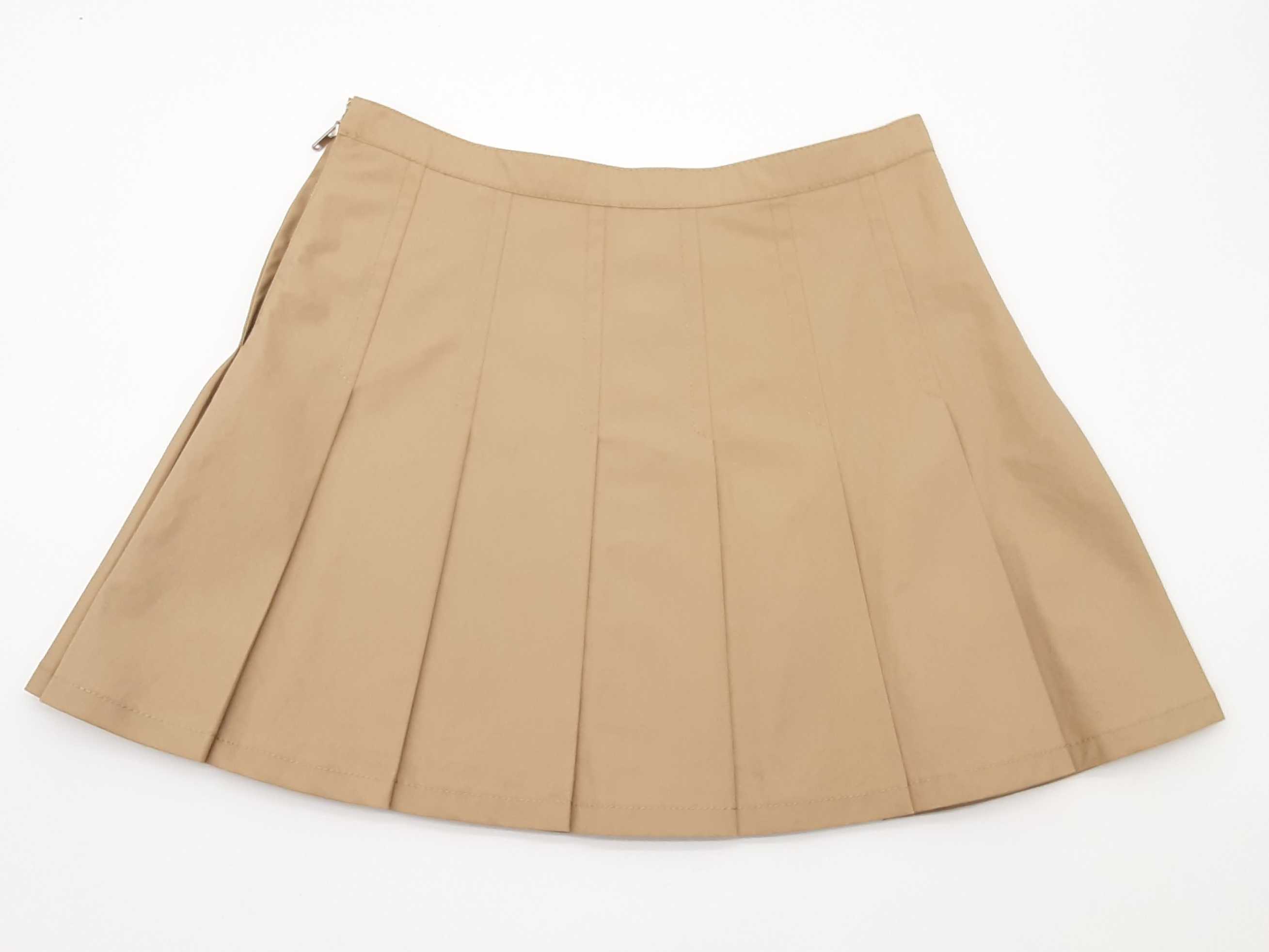 Christian Dior Tan Pleated Skirt Doorxde 144010015235